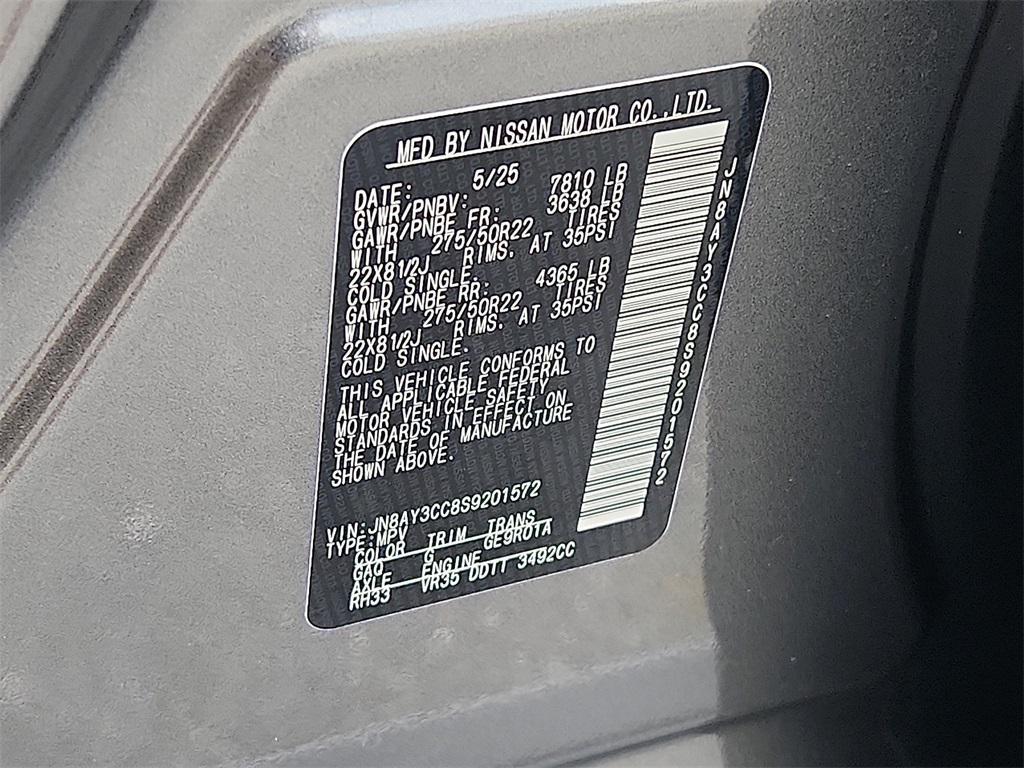 new 2025 Nissan Armada car, priced at $81,952