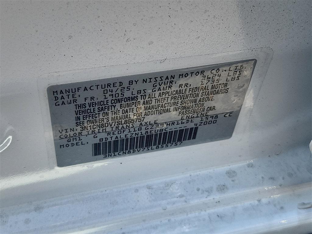 new 2025 Nissan Versa car, priced at $21,617