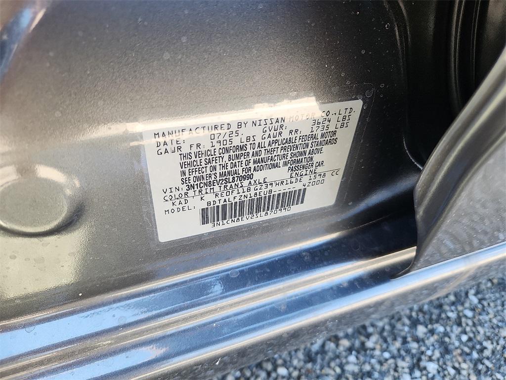 new 2025 Nissan Versa car, priced at $21,938