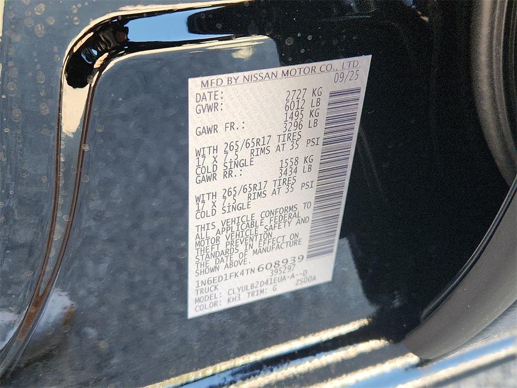 new 2026 Nissan Frontier car, priced at $40,989