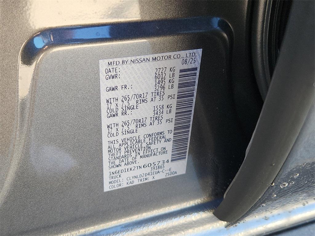 new 2026 Nissan Frontier car, priced at $43,535