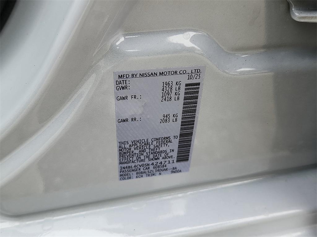 new 2025 Nissan Altima car, priced at $30,861