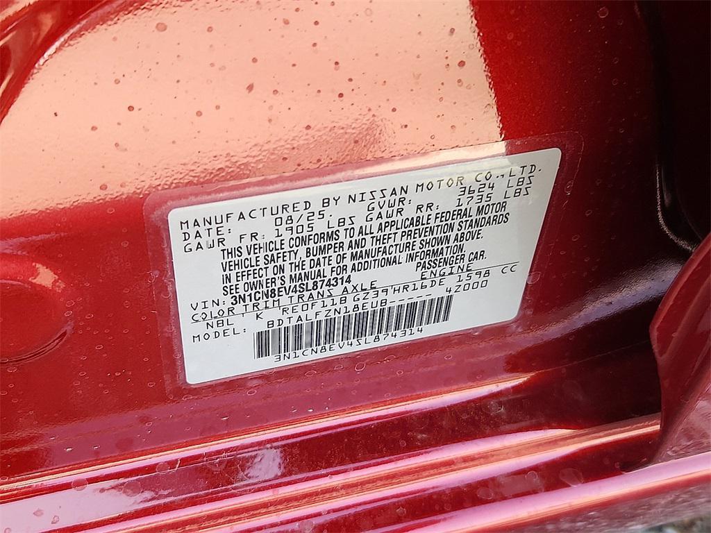 new 2025 Nissan Versa car, priced at $22,600