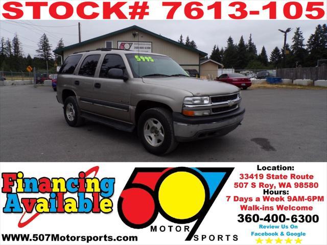 used 2002 Chevrolet Tahoe car, priced at $4,995