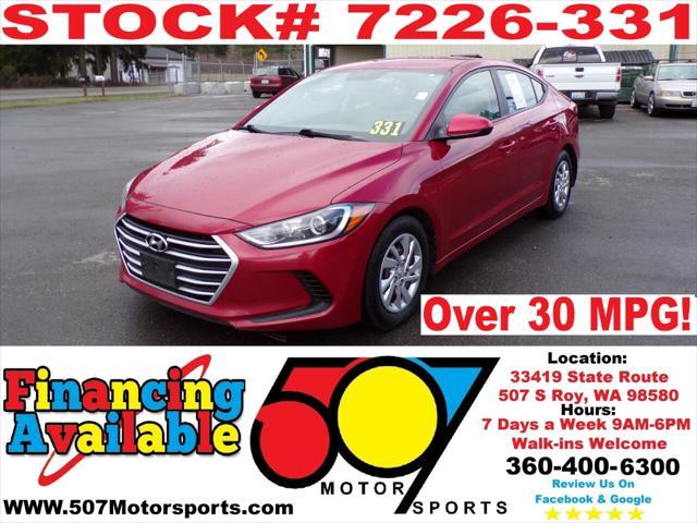 used 2017 Hyundai Elantra car, priced at $6,995