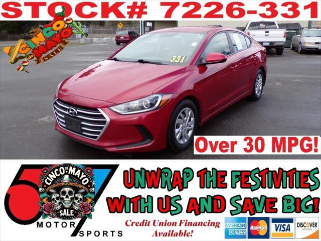 used 2017 Hyundai Elantra car, priced at $6,995