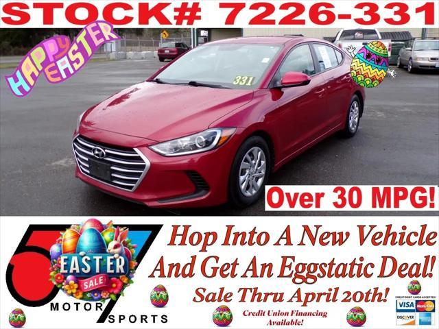 used 2017 Hyundai Elantra car, priced at $6,995