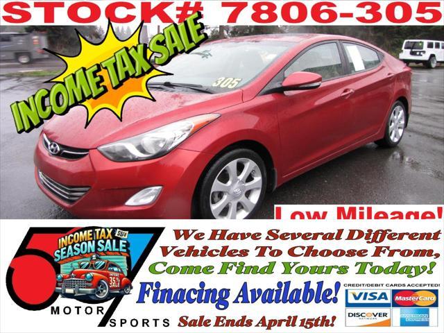 used 2013 Hyundai Elantra car, priced at $6,995