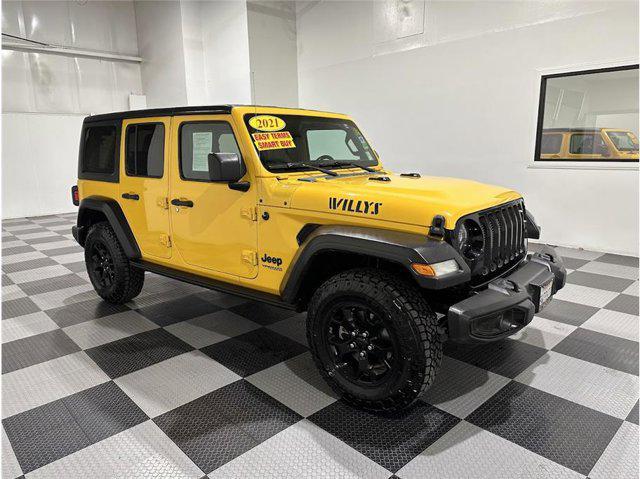 used 2021 Jeep Wrangler car, priced at $24,522