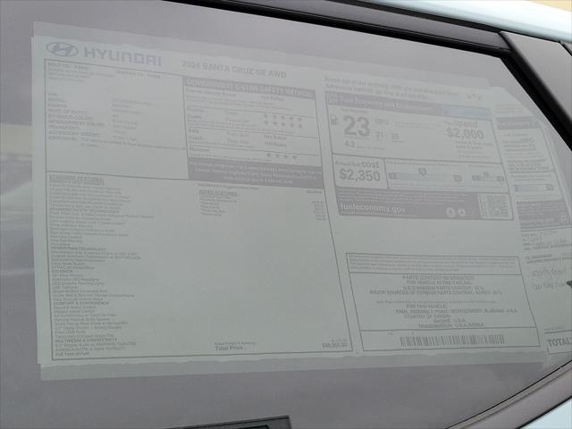 new 2024 Hyundai Santa Cruz car, priced at $30,365