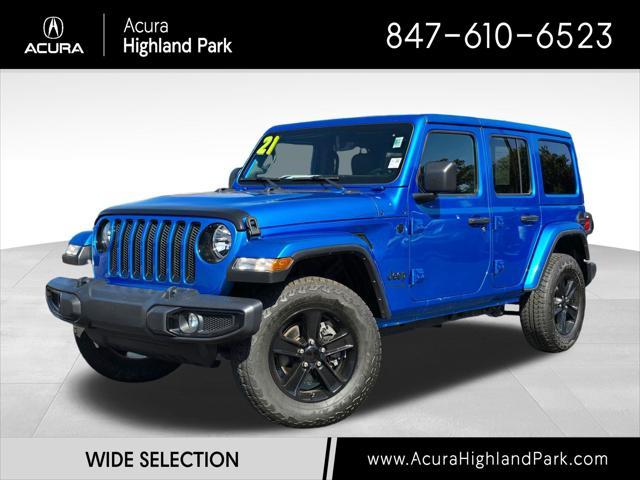 used 2021 Jeep Wrangler Unlimited car, priced at $36,900