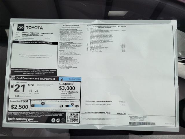 new 2025 Toyota Tacoma car, priced at $52,138