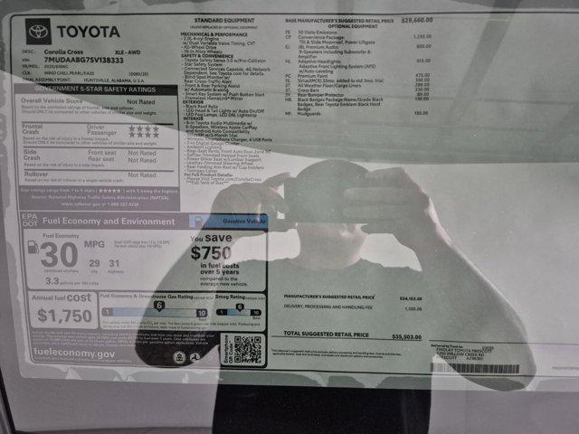 new 2025 Toyota Corolla Cross car, priced at $35,503