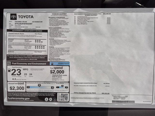 new 2025 Toyota Tacoma car, priced at $56,717