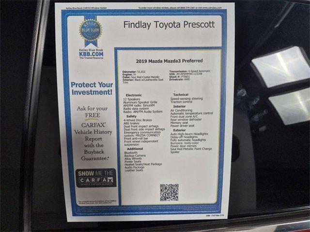 used 2019 Mazda Mazda3 car, priced at $19,874