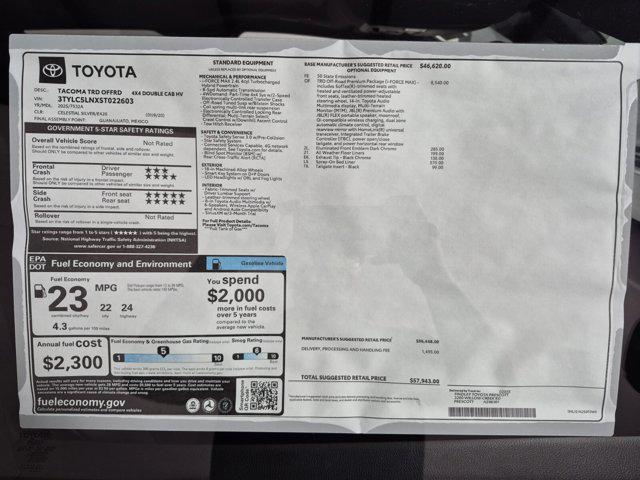 new 2025 Toyota Tacoma Hybrid car, priced at $54,936