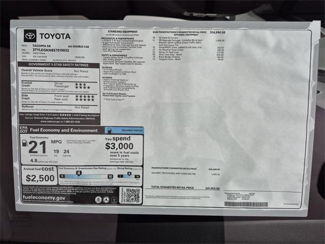 new 2025 Toyota Tacoma car, priced at $41,963