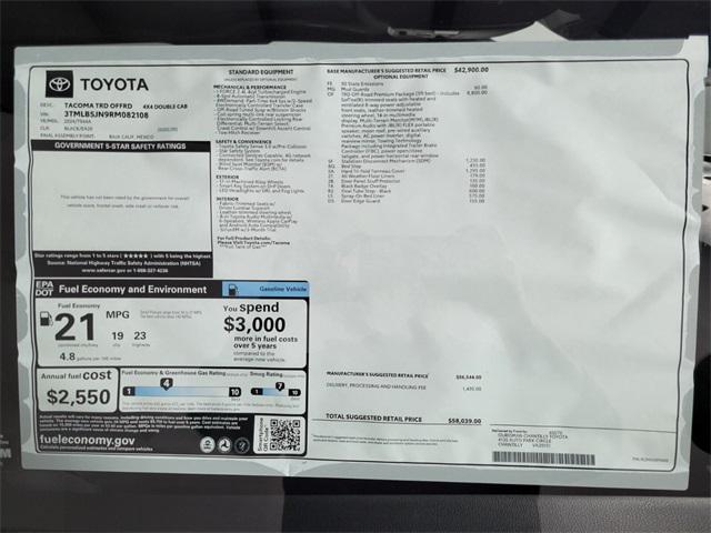 new 2024 Toyota Tacoma car, priced at $54,325