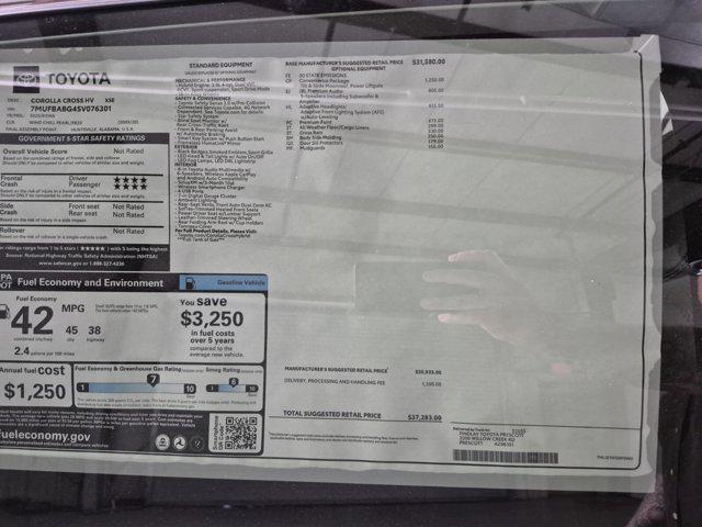 new 2025 Toyota Corolla Cross Hybrid car, priced at $37,283