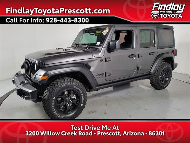 used 2022 Jeep Wrangler Unlimited car, priced at $33,199