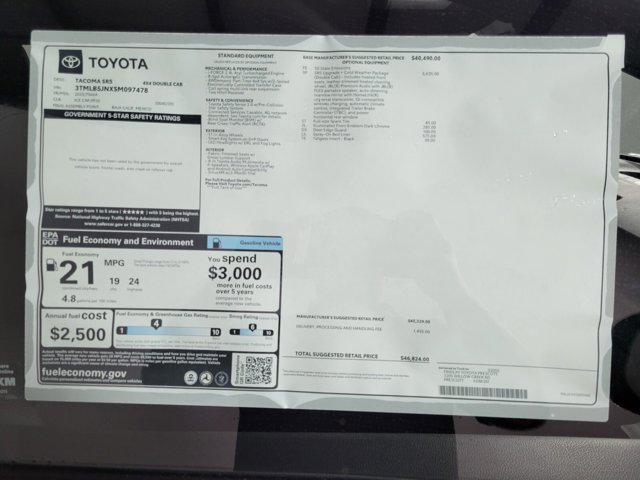 new 2025 Toyota Tacoma car, priced at $44,706