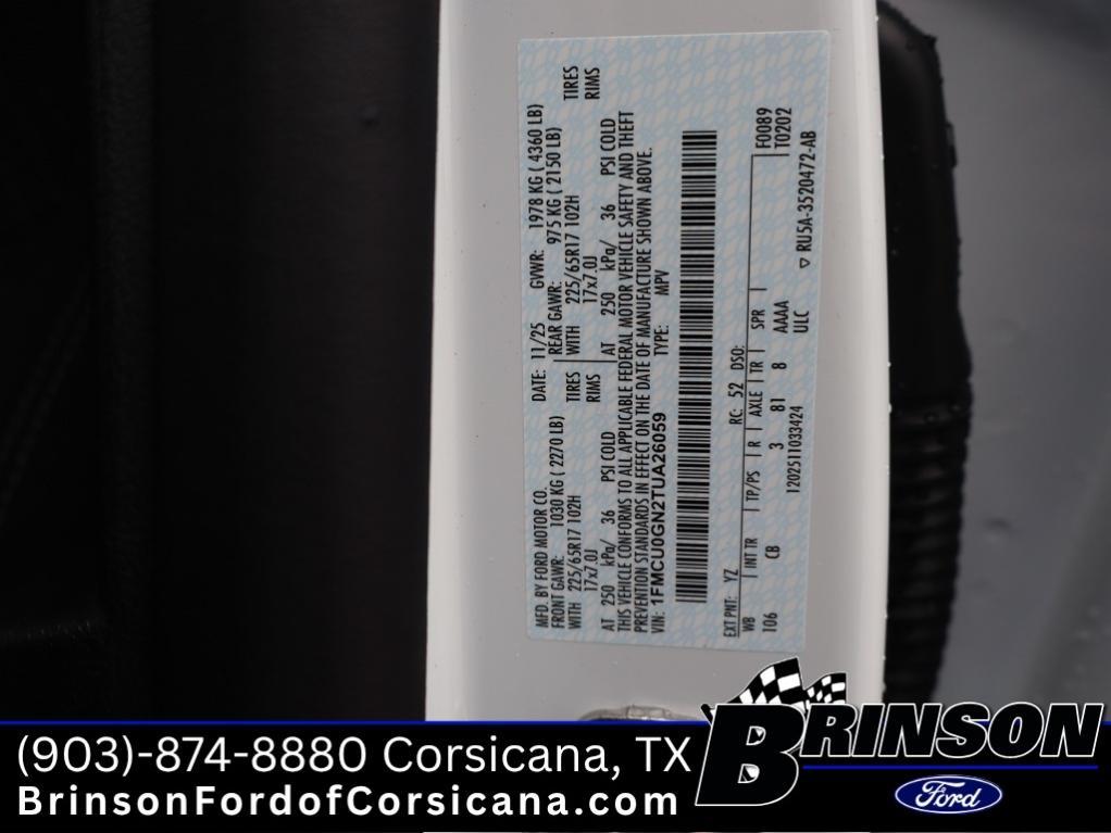 new 2026 Ford Escape car, priced at $25,969