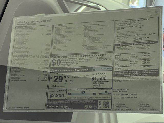 used 2025 BMW X3 car, priced at $50,583