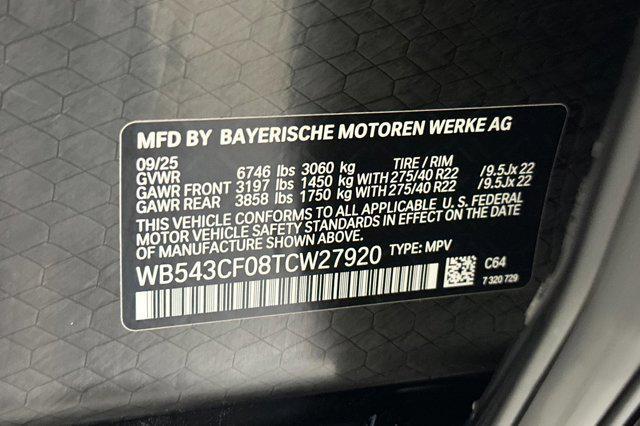 new 2026 BMW iX car, priced at $94,325