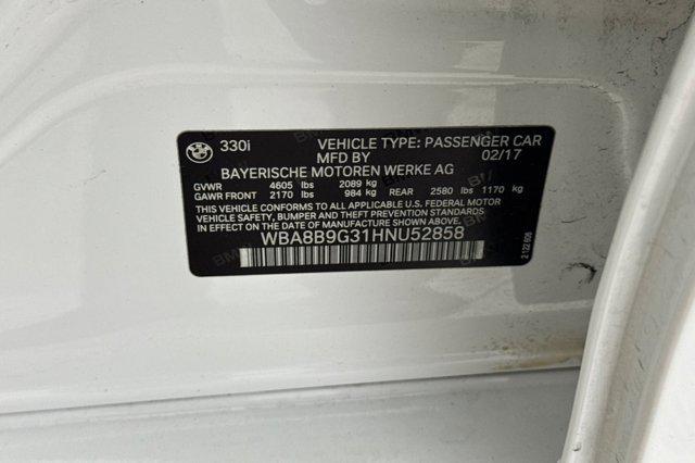 used 2017 BMW 330 car, priced at $13,788