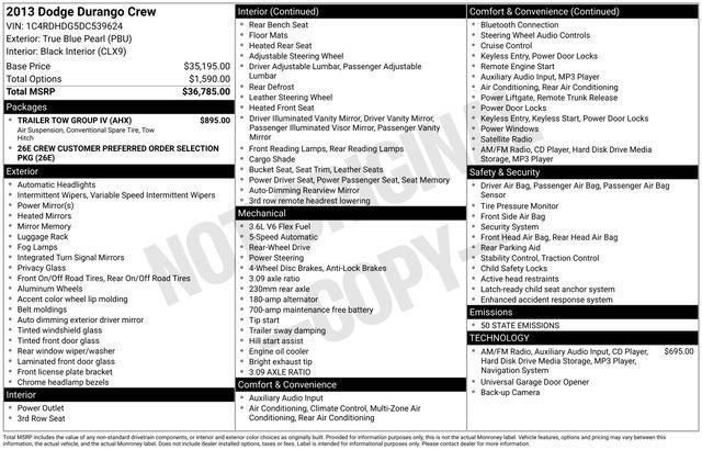 used 2013 Dodge Durango car, priced at $9,977