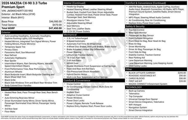 new 2026 Mazda CX-90 car