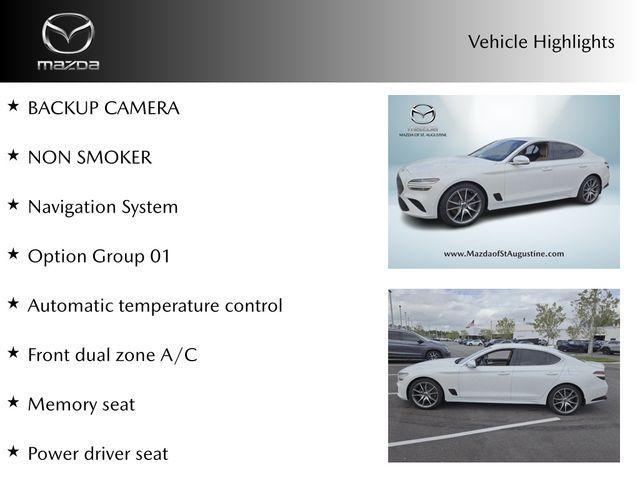 used 2022 Genesis G70 car, priced at $30,000