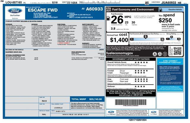 used 2018 Ford Escape car, priced at $14,000