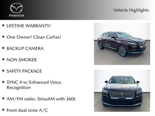 used 2021 Lincoln Nautilus car, priced at $21,477