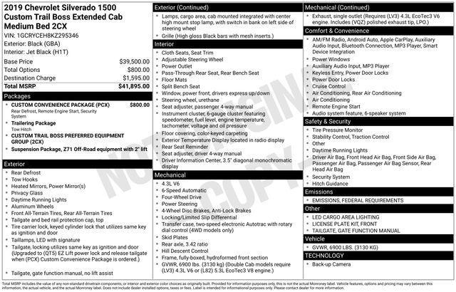 used 2019 Chevrolet Silverado 1500 car, priced at $27,500