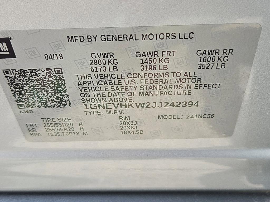 used 2018 Chevrolet Traverse car