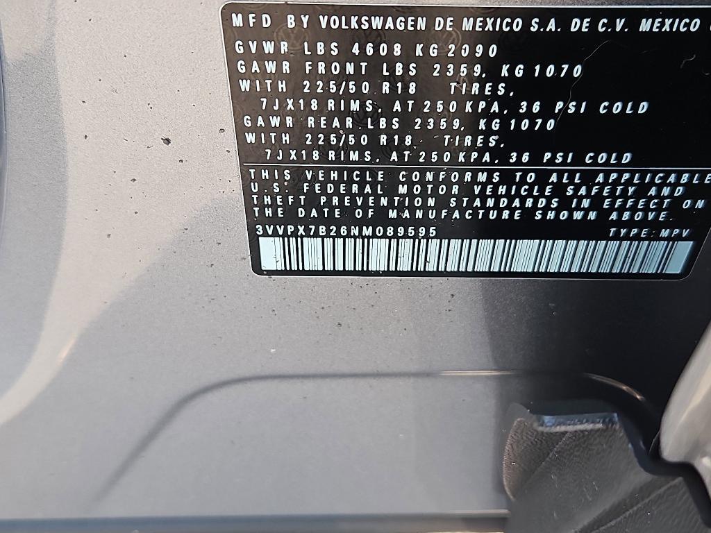 used 2022 Volkswagen Taos car, priced at $20,500