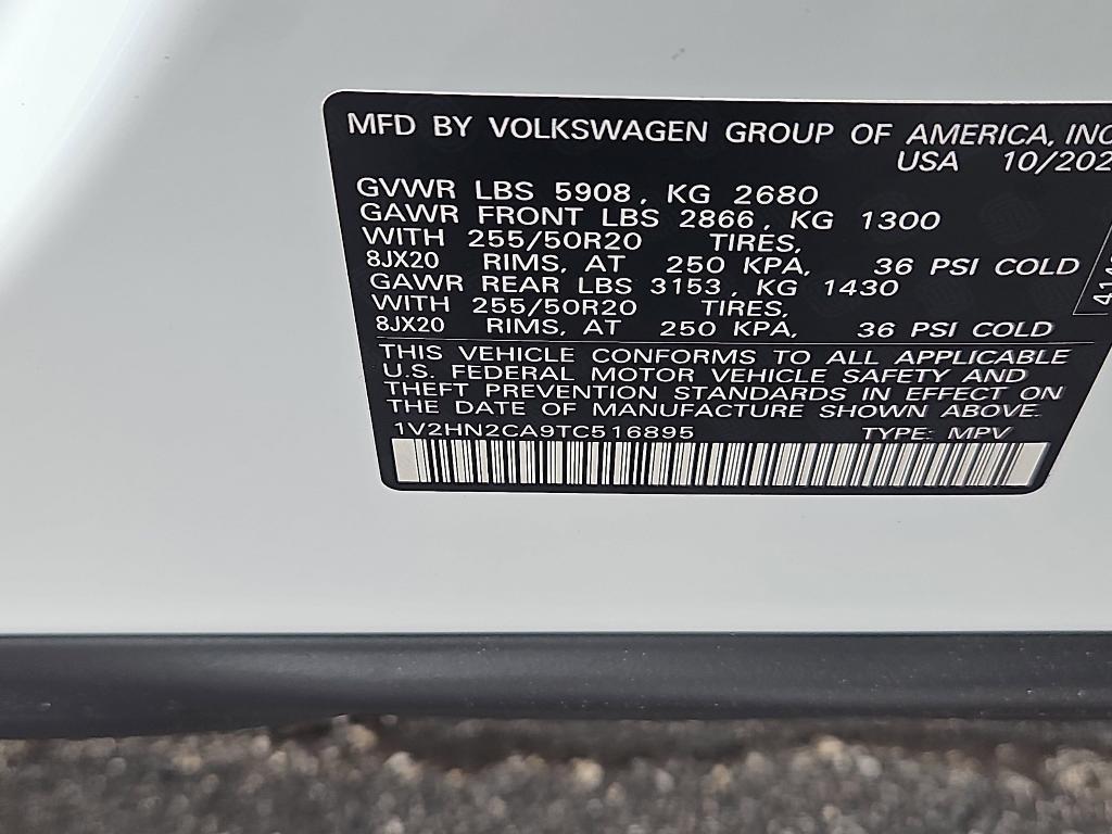 new 2026 Volkswagen Atlas car, priced at $48,770