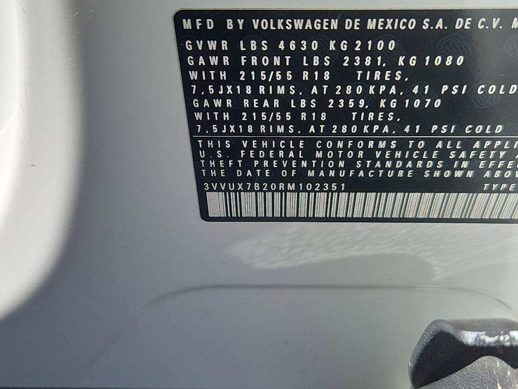 used 2024 Volkswagen Taos car, priced at $23,900