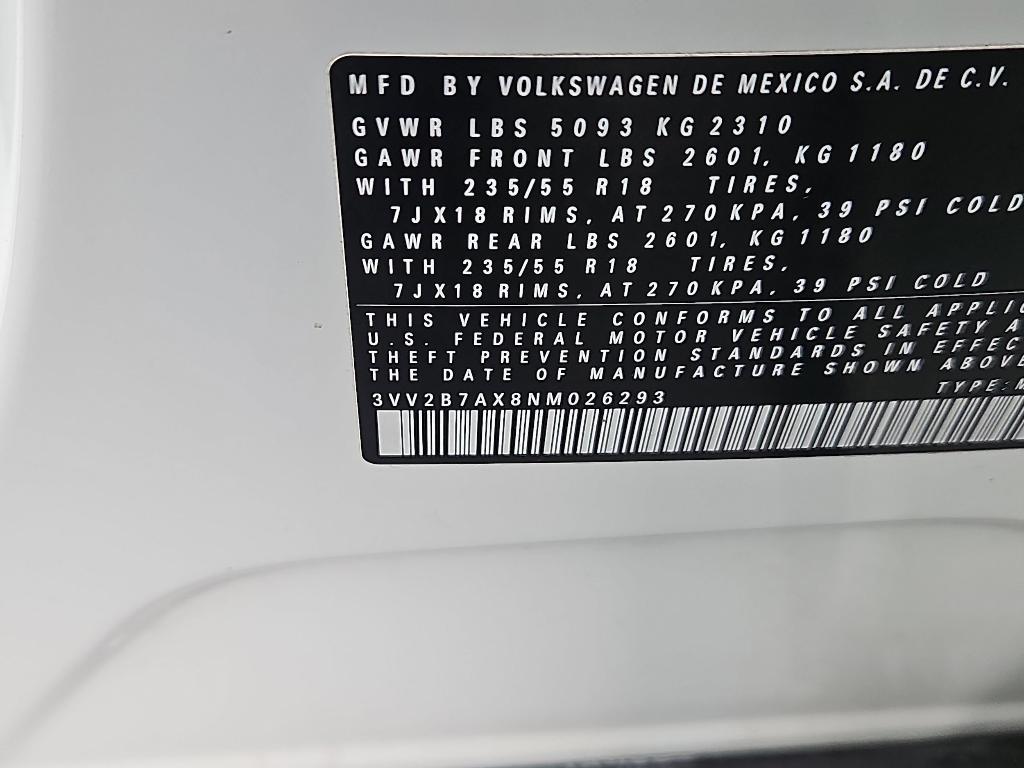 used 2022 Volkswagen Tiguan car, priced at $19,900