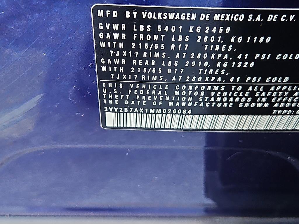 used 2021 Volkswagen Tiguan car, priced at $19,900