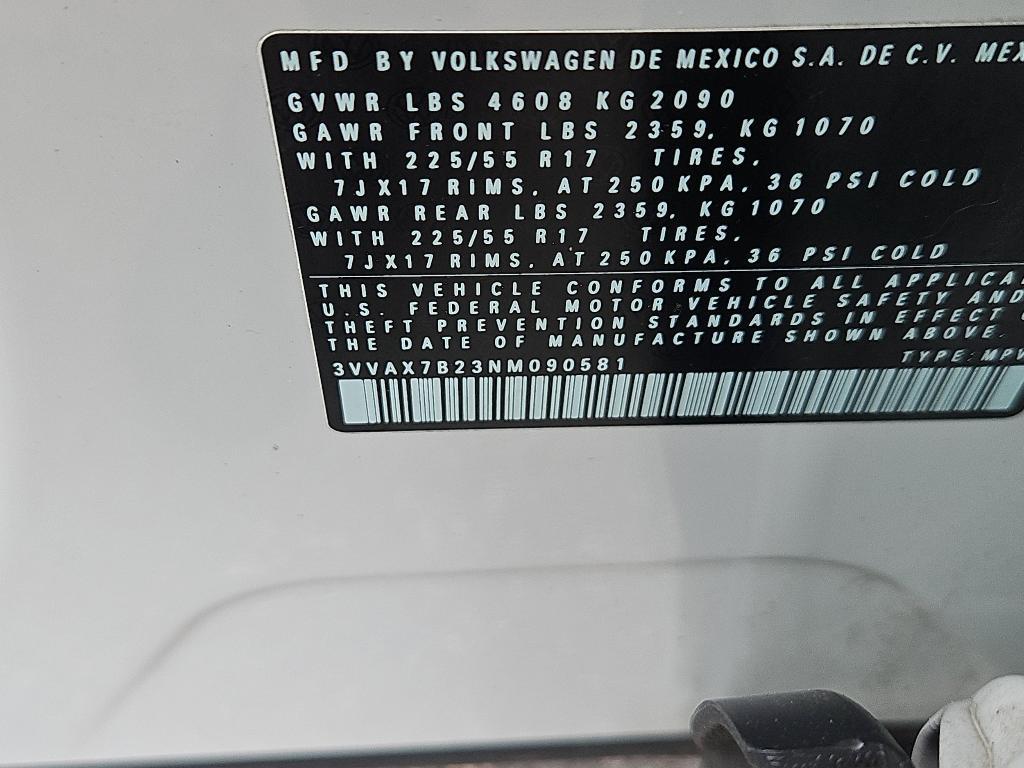 used 2022 Volkswagen Taos car, priced at $20,500