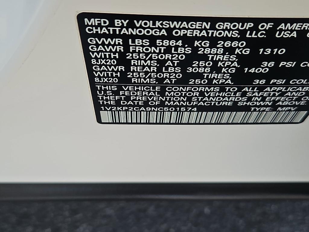 used 2022 Volkswagen Atlas car, priced at $29,700