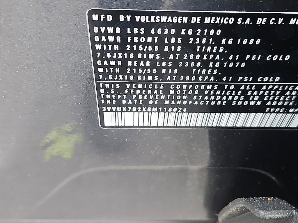 used 2024 Volkswagen Taos car, priced at $25,900
