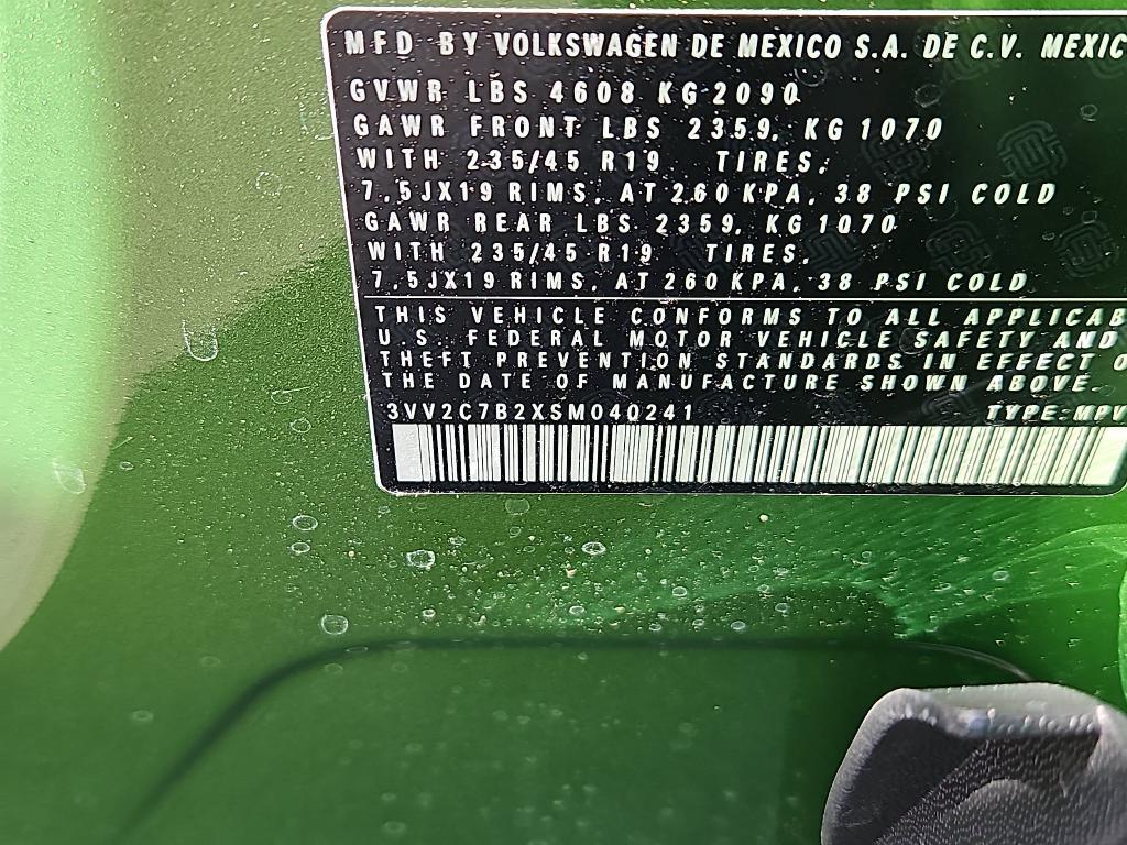 new 2025 Volkswagen Taos car, priced at $34,426