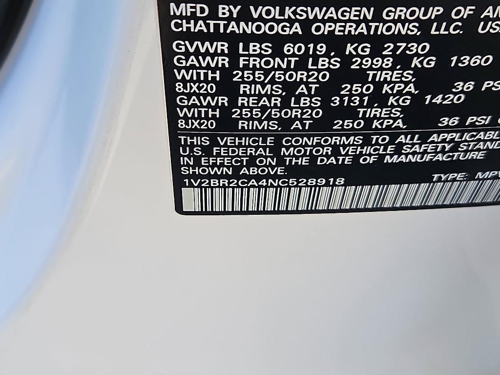 used 2022 Volkswagen Atlas car, priced at $27,900