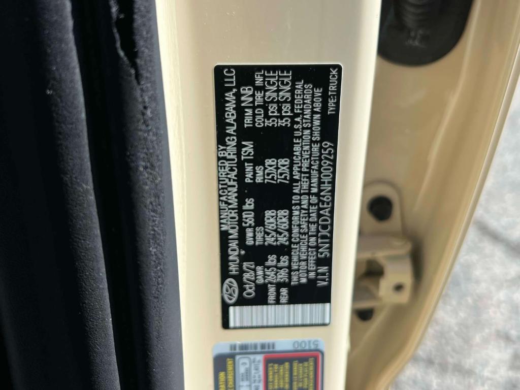 used 2022 Hyundai SANTA CRUZ car, priced at $23,956