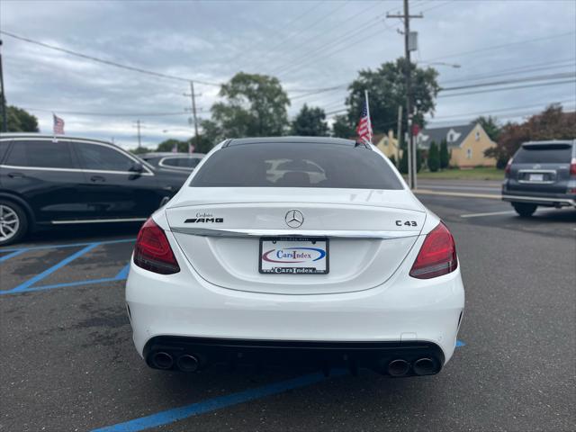 used 2021 Mercedes-Benz AMG C 43 car, priced at $46,999