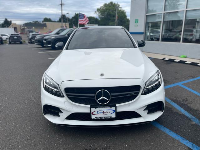 used 2021 Mercedes-Benz AMG C 43 car, priced at $46,999