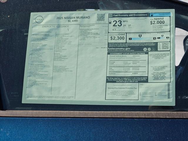 new 2025 Nissan Murano car, priced at $44,890